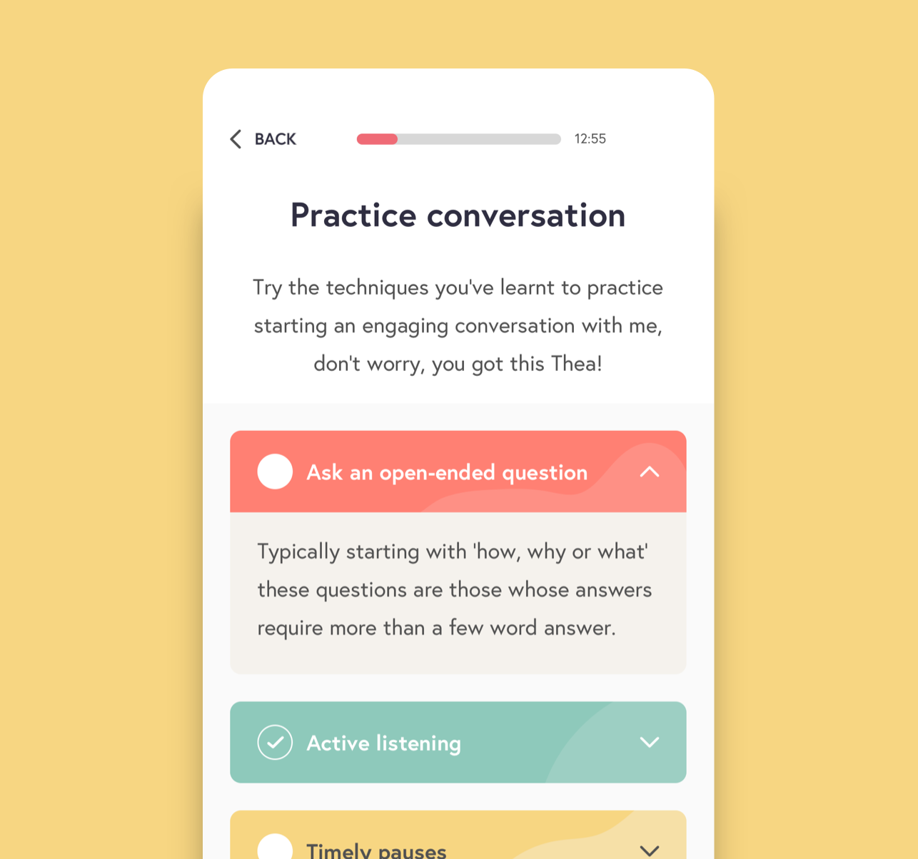 Practice conversation